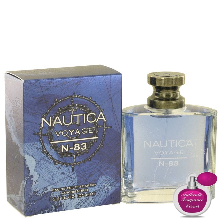 VOYAGE N-83 Nautica 3.4 oz (100ml) Eau de Toilette spray for Men Brand New