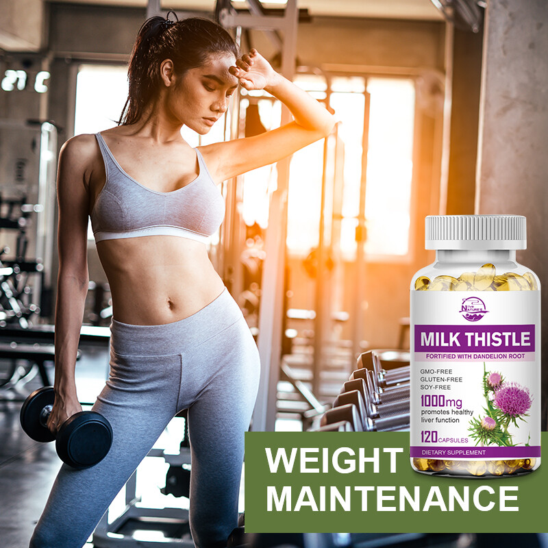 Milk Thistle Extract 1000mg Antioxidant Anti-Inflammatory 120/240/480 Softgels
