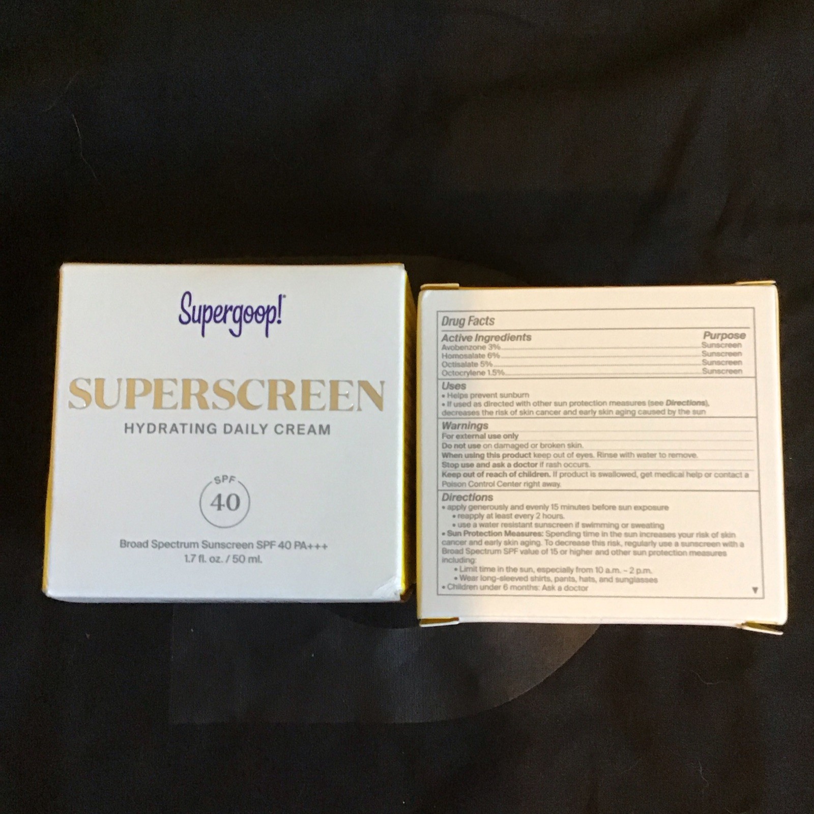 Supergoop! Superscreen Hydrating Face Cream SPF 40 Broad Spectrum 1.7 oz