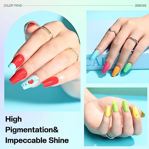 15 Bright Color 0.27oz Air Quick Dry Long Lasting Nail A1-Vibrant Rainbow