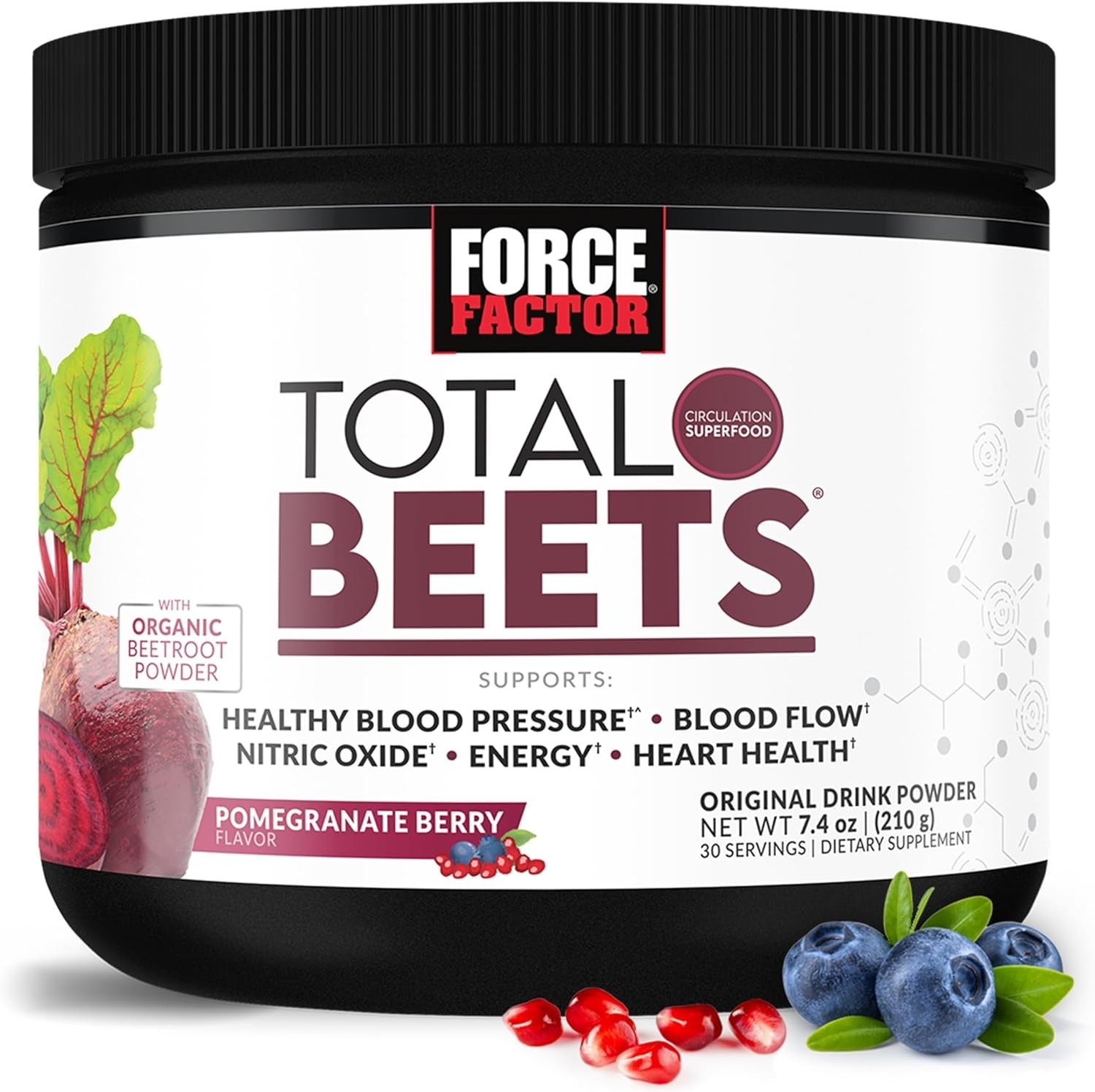 Pomegranate Berry Power: Total Beets Superfood Powder for Enhanced Circulation