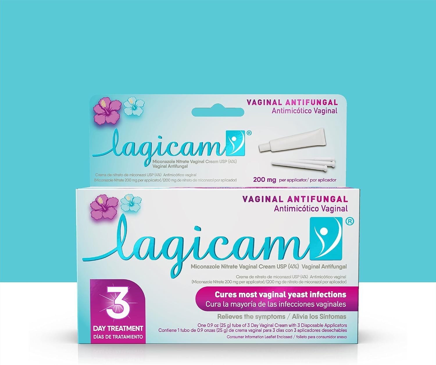 Fast-Acting Miconazole Nitrate Yeast Infection Cream – 3 Applicators Included