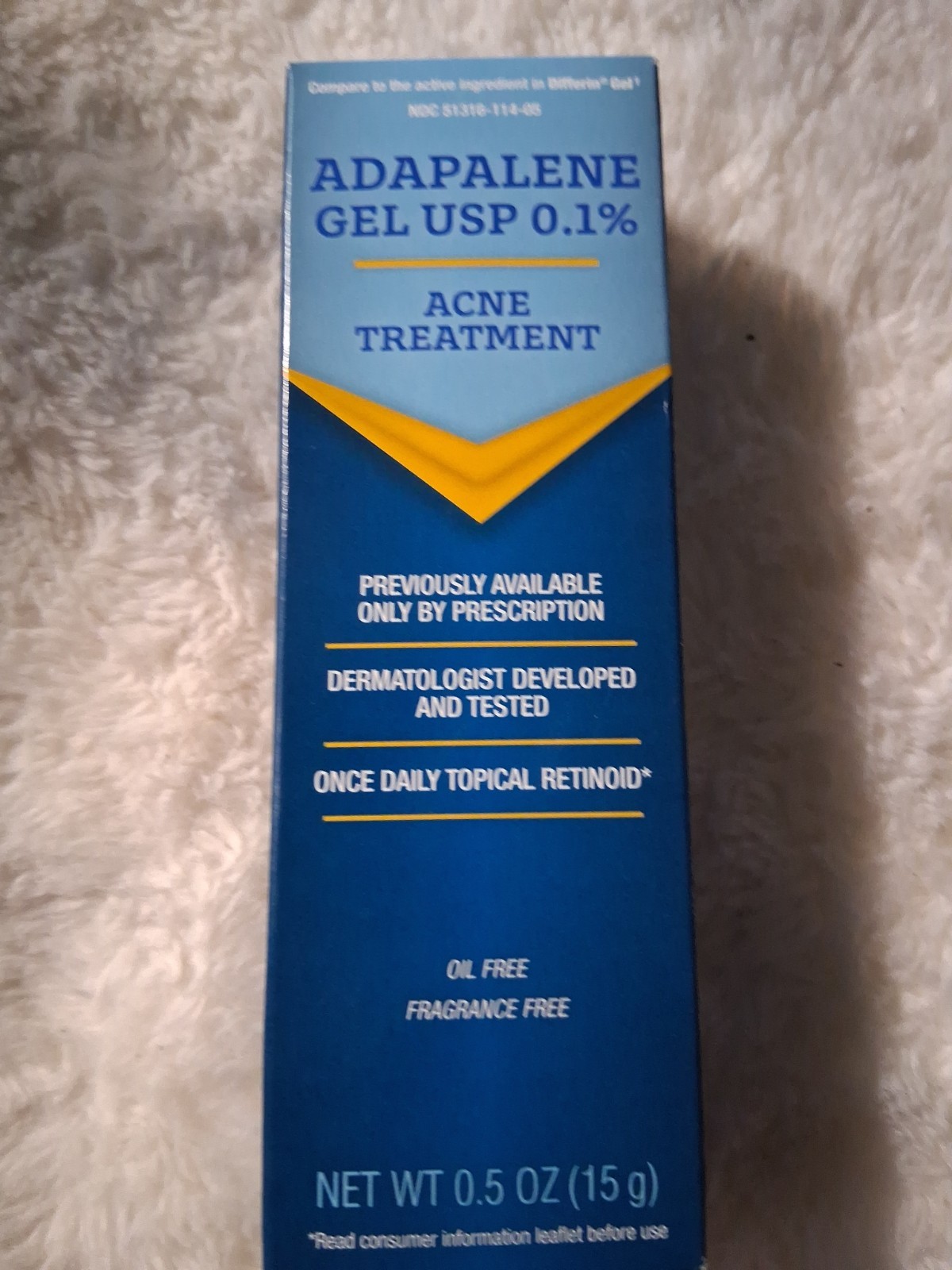 Adapalene Gel USP 0.1% 0.5 Oz Exp. 01/2028