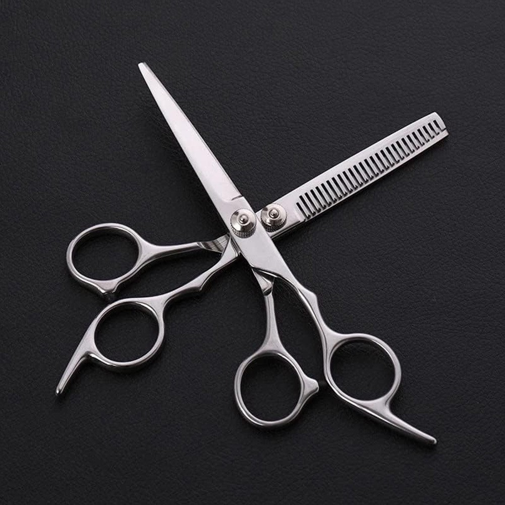 2PCS Pro Hair Cutting Scissors Set – Thinning Shears | Barber Salon & Home Use