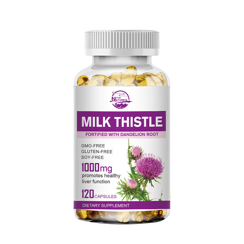 Milk Thistle Extract 1000mg Antioxidant Anti-Inflammatory 120/240/480 Softgels