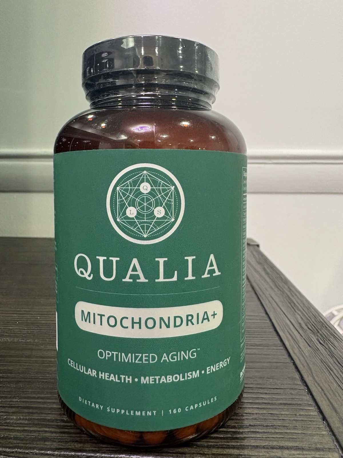 Qualia Mitochondria+ Cell Energy Supplement for Aging Cellular Metabolism 160cap