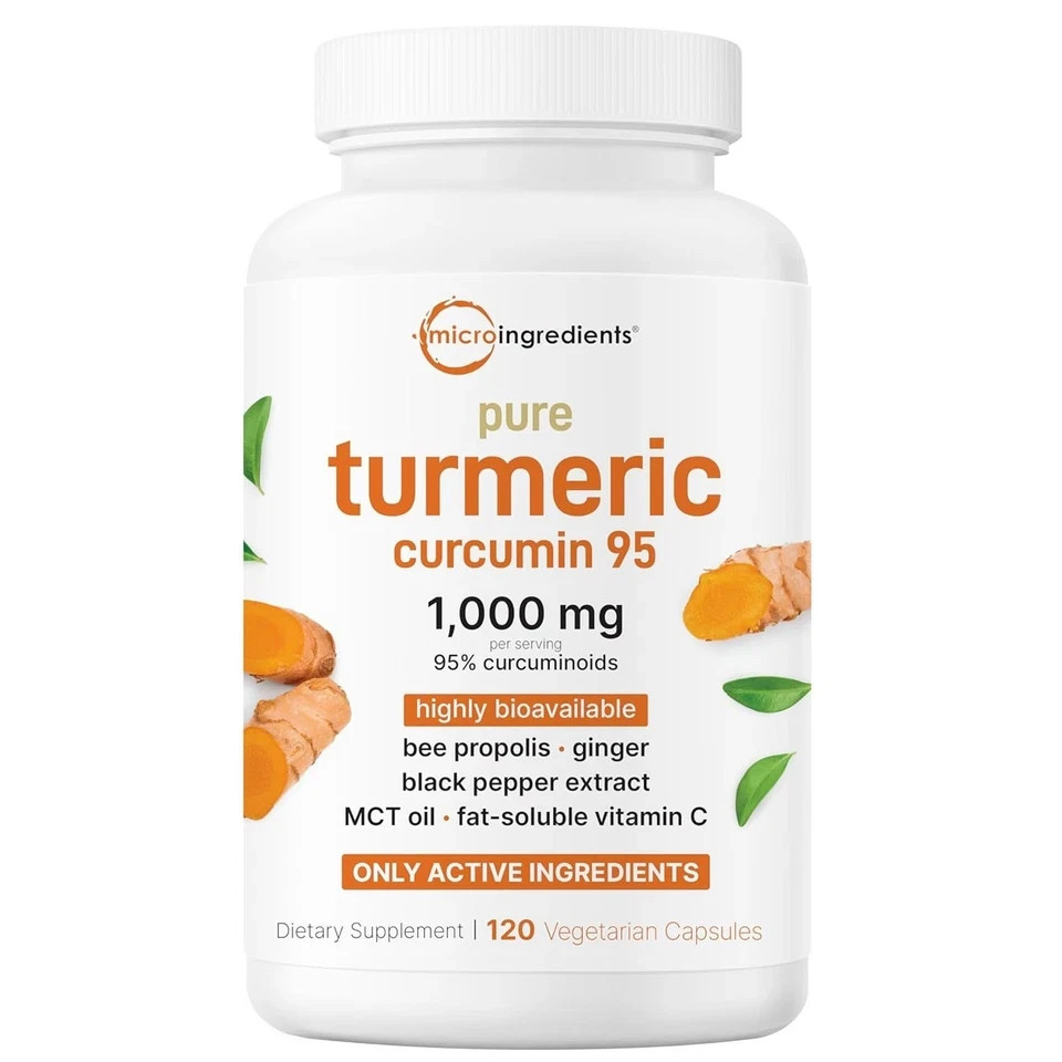 Micro Ingredients Turmeric Curcumin 1000mg 95% Curcuminoids with Black Pepper