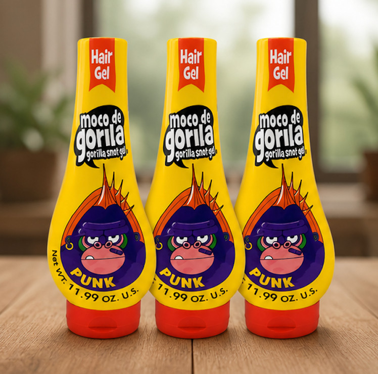 3 pack-MOCO DE GORILA Punk Gorilla Snot Extreme Hold Squeeze Hair Gel 11.99 Oz