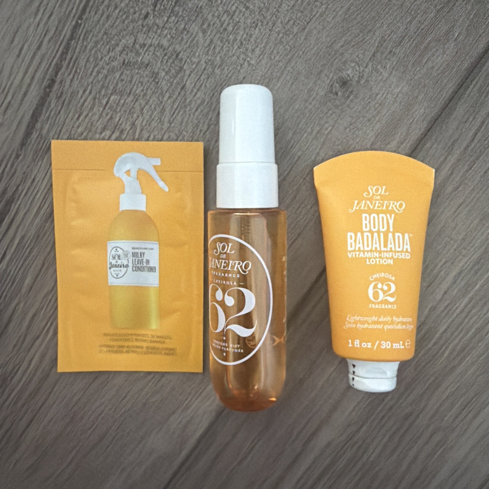 Variety Lot of 3 Sol De Janeiro Products – 62 Cheirosa