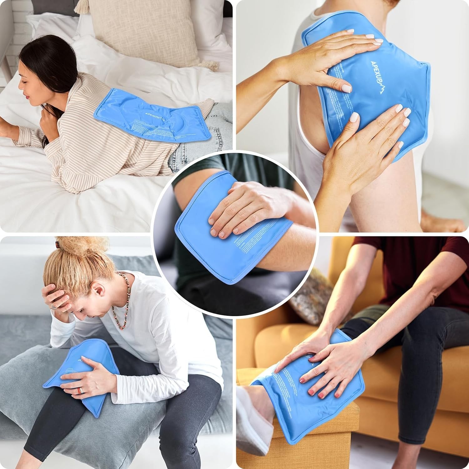 11″x7.1″ Reusable Gel Ice Pack – Leak-Proof Cold Pack for Pain Relief & Recovery