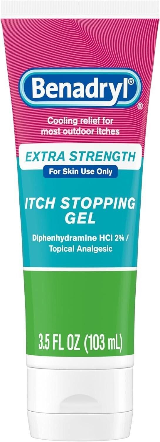 Benadryl Extra Strength Cooling Relief Anti-itch Gel Topical Analgesic 3.5 Fl.oz