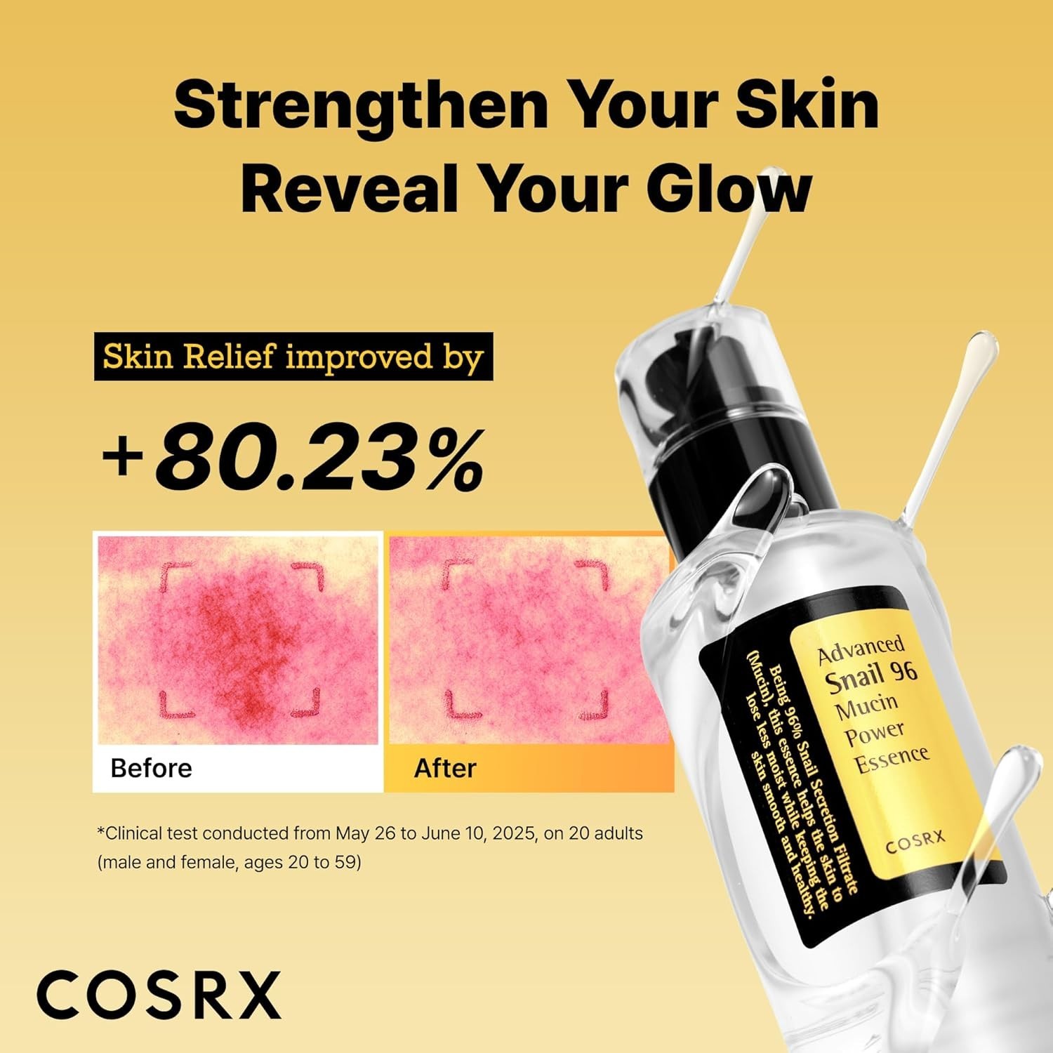 Snail Mucin 96% Repairing Serum Hydrating Face Serum 100ml