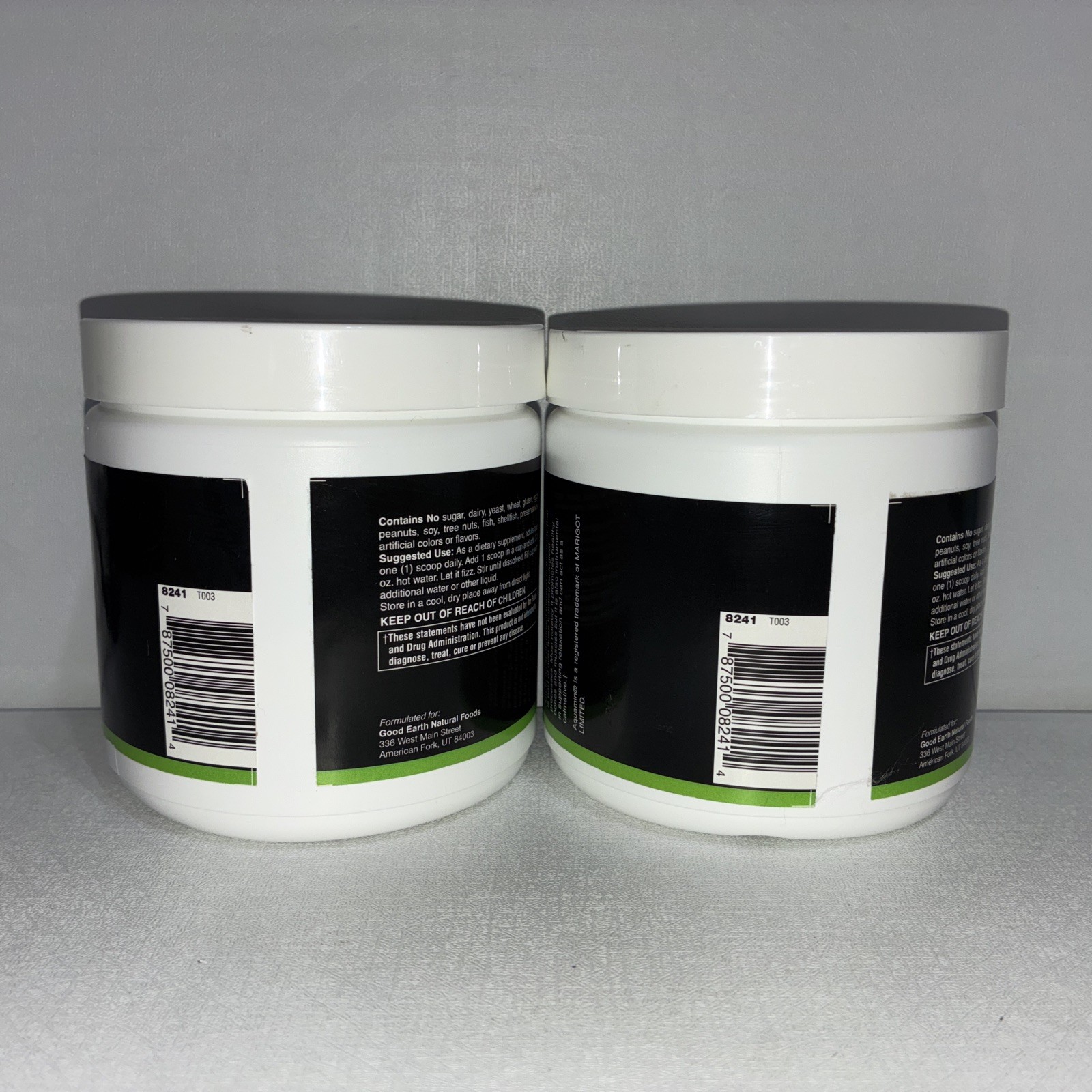 Lot Of 2- Whole Food Magnesium Powder, 9.13 Ounces : Lemon Flavor / Exp 04/2028