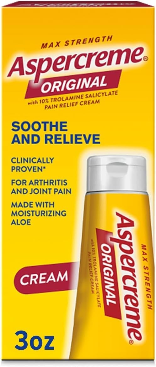 Aspercreme Maximum Strength Pain Relief Cream With Aloe, 3 oz