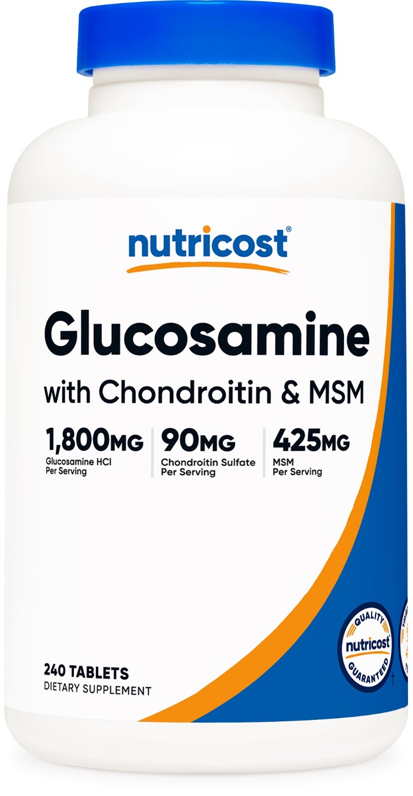 Nutricost Glucosamine 1800mg with Chondroitin & MSM, 240 Tablets, 120 Servings
