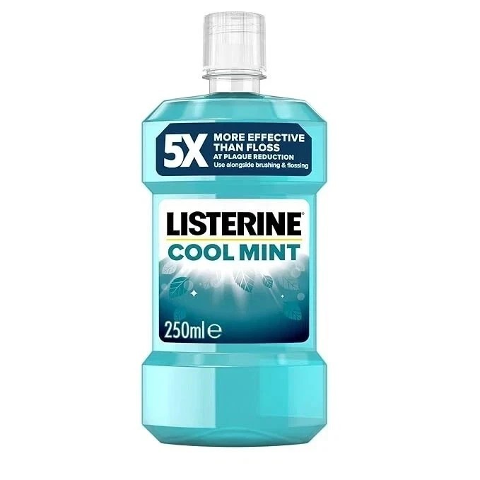 Listerine Cool Mint Mouthwash 250ml Fights Bad Breathe & Relief Gum Problems