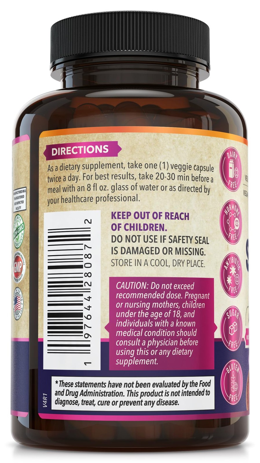 WHOLE WORLD WELLNESS 100% Pure Saffron Extract – 90 Count (Pack of 1)