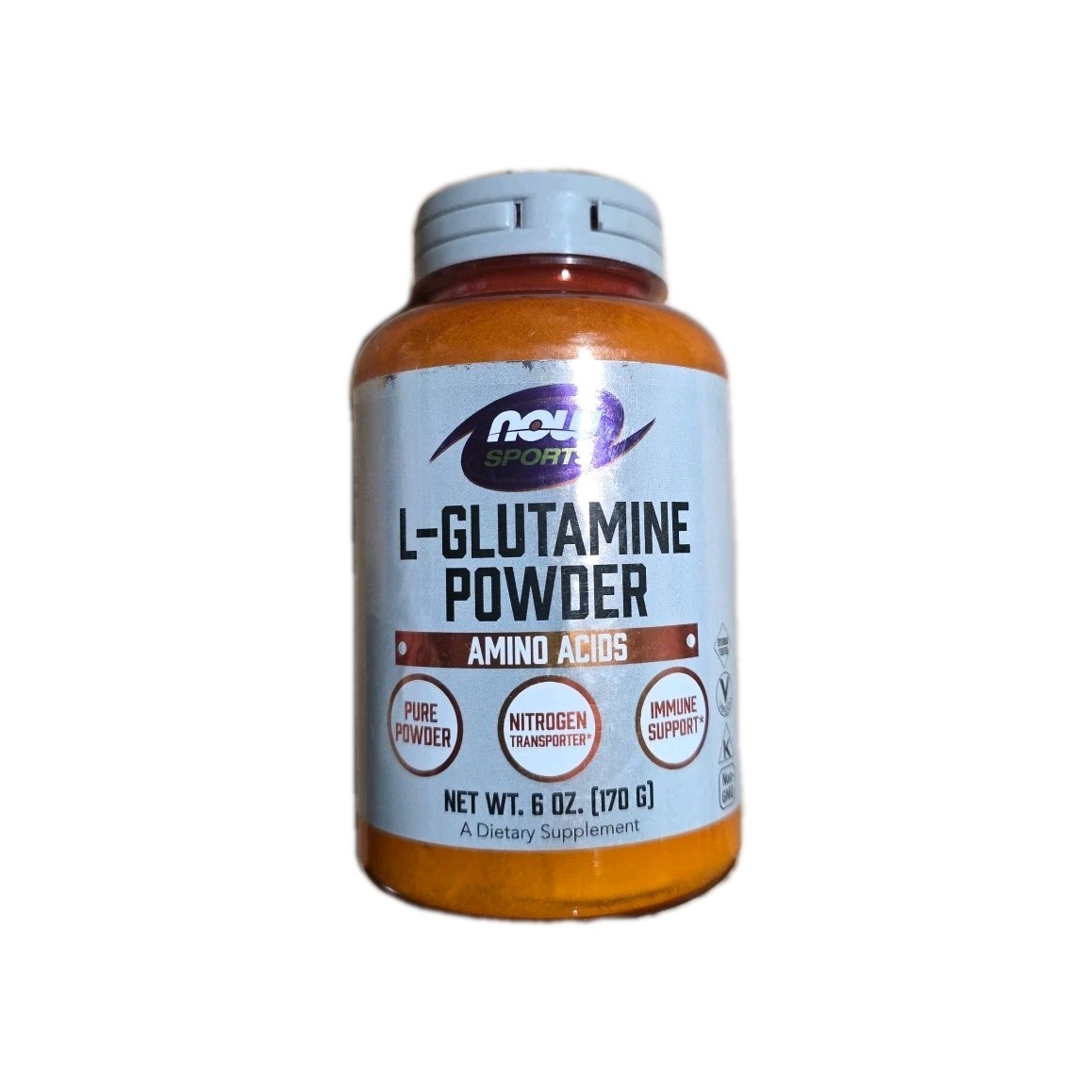 NOW FOODS L-Glutamine Powder 6 oz EXP: 03/2030