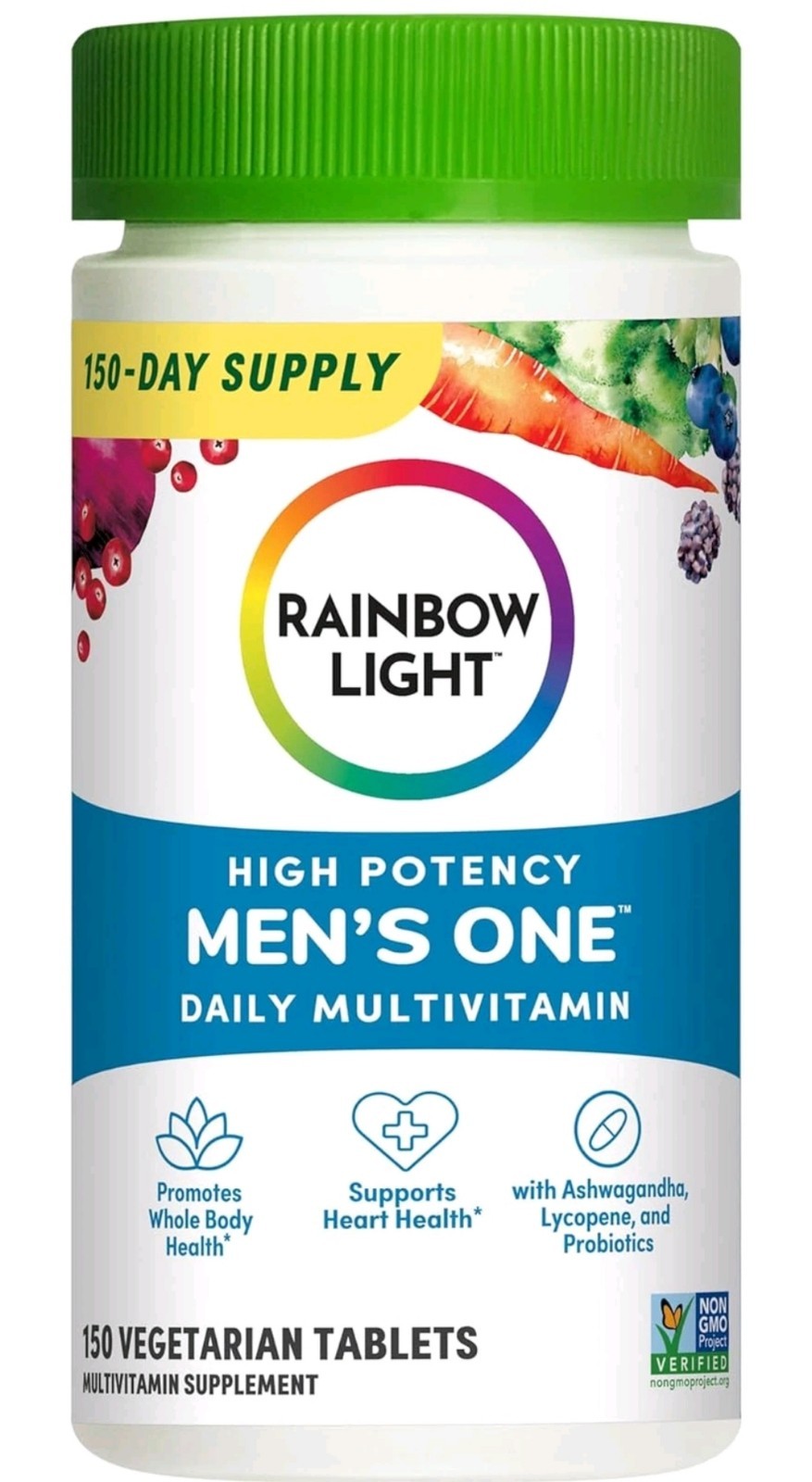 Mens One High Potency Daily Multivitamin, Vegetarian, 150 Ct., Package May Vary