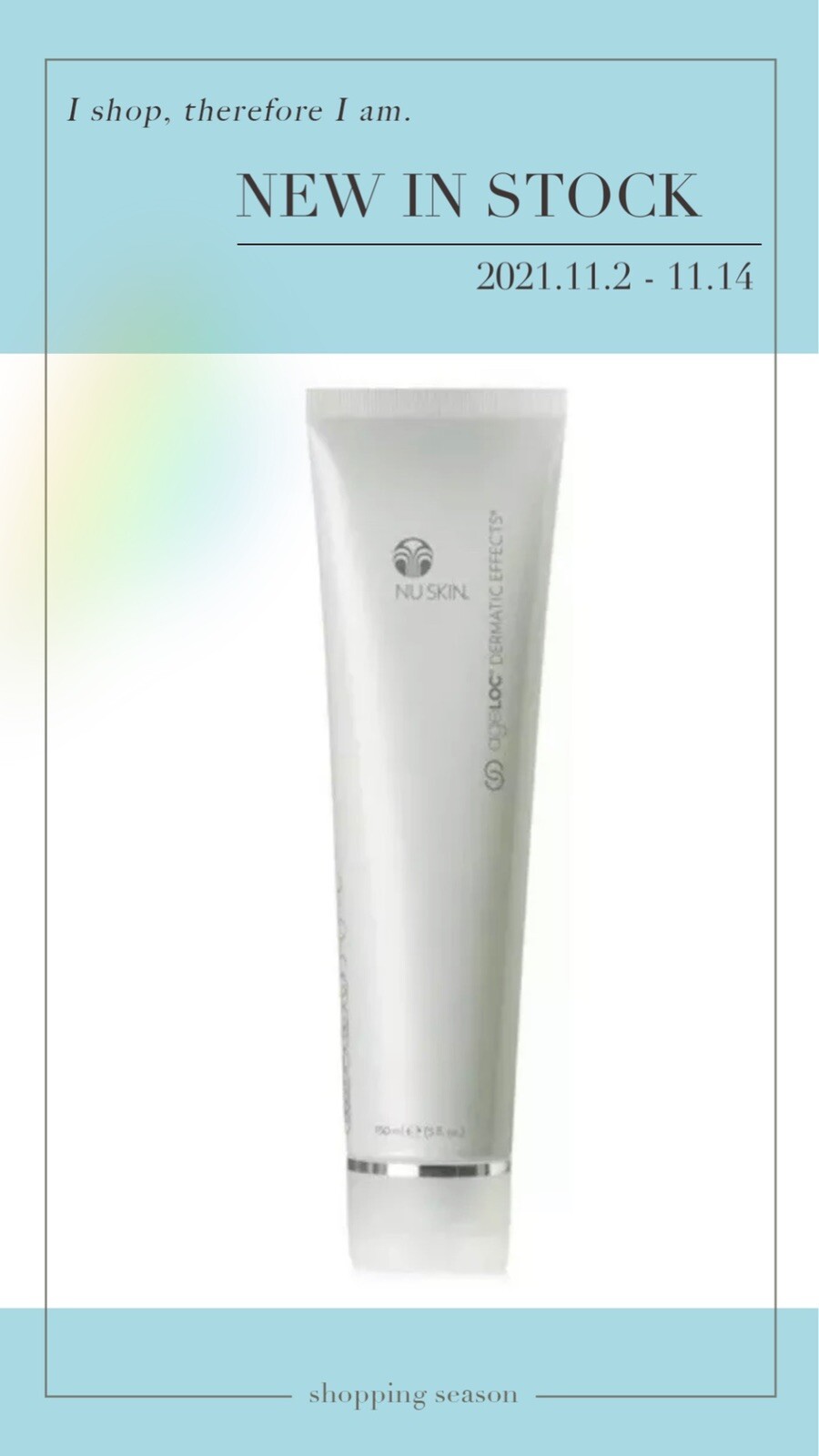 NuSkin Ageloc Dermatic Effects 1 Tube x 150ml Authentic Nu Skin Exp 2025