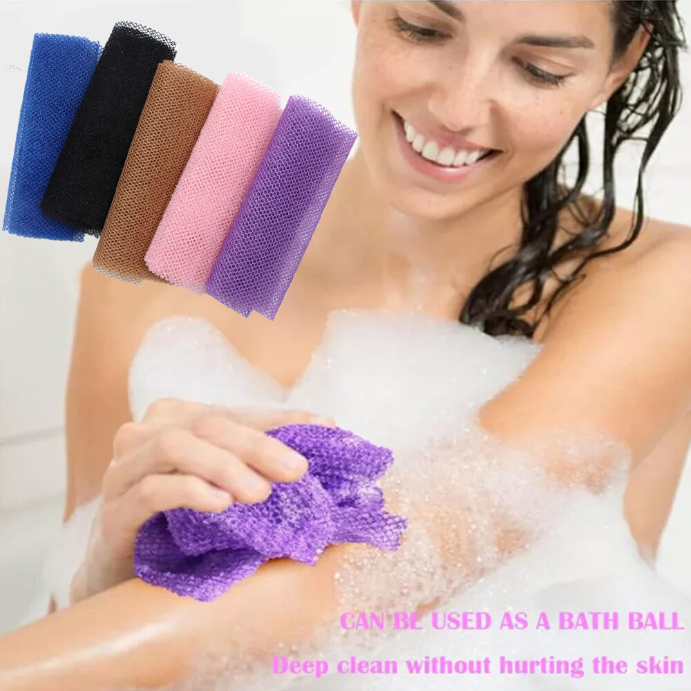 Bath Sponge, African Net Sponge, Exfoliating Back Scrubber, Body Wash Sponge⇖