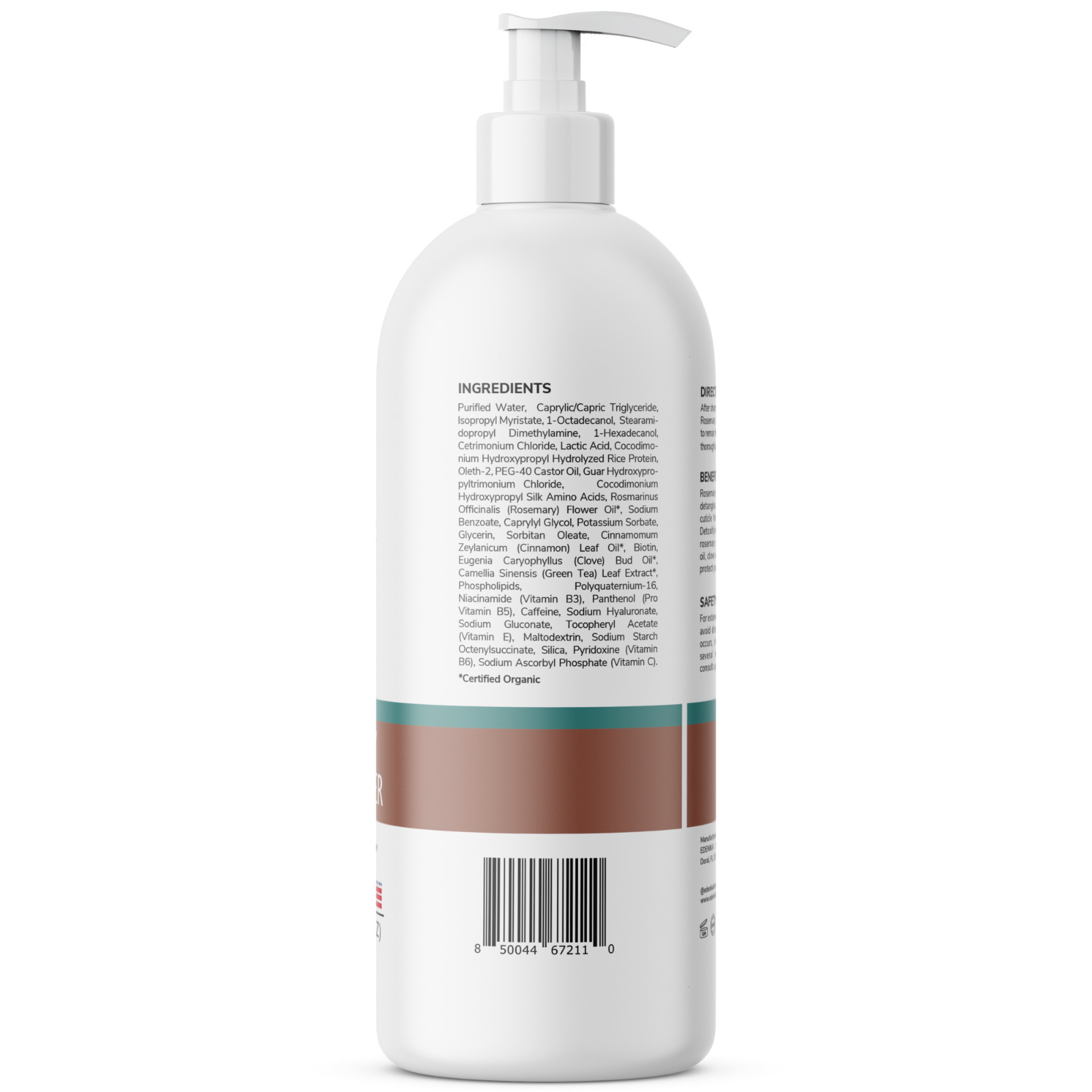 Edenika Rosemary Shampoo & Conditioner Set – Detoxifying, Nourishing Hair Care