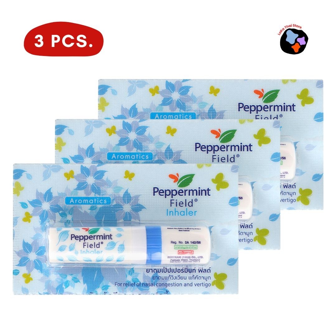 Peppermint Field Thai Herbal Inhaler 3 Pc