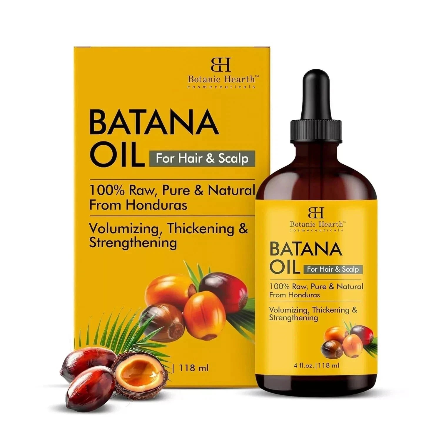 Botanic Hearth Raw Batana Oil 118ml For Repair Dull & Damage Hair
