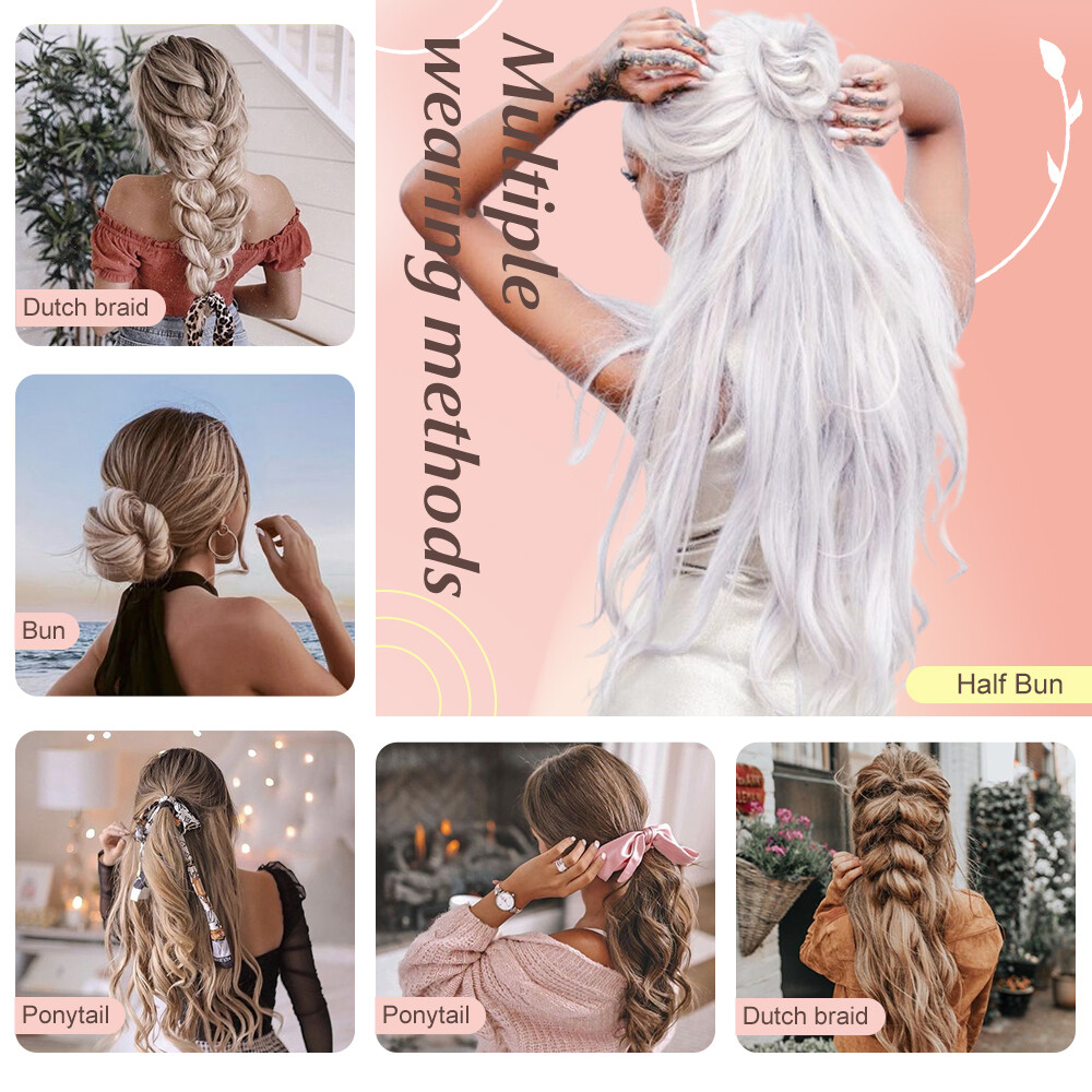 US 8 Pieces Clip In Hair Extensions Full Head Natural As Human Real Thick Wavy