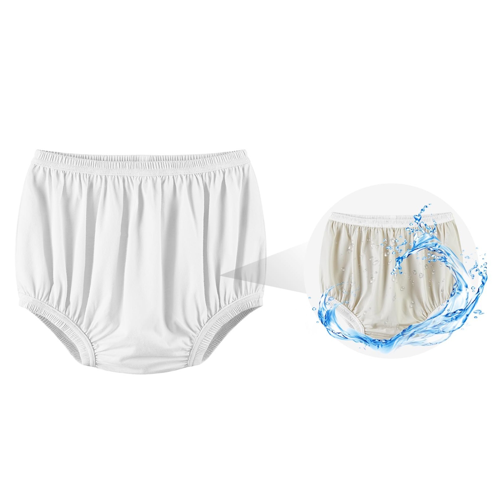 EEOST Adult Diaper Cover for Incontinence Noiseless Leak-Protection Underwear XL