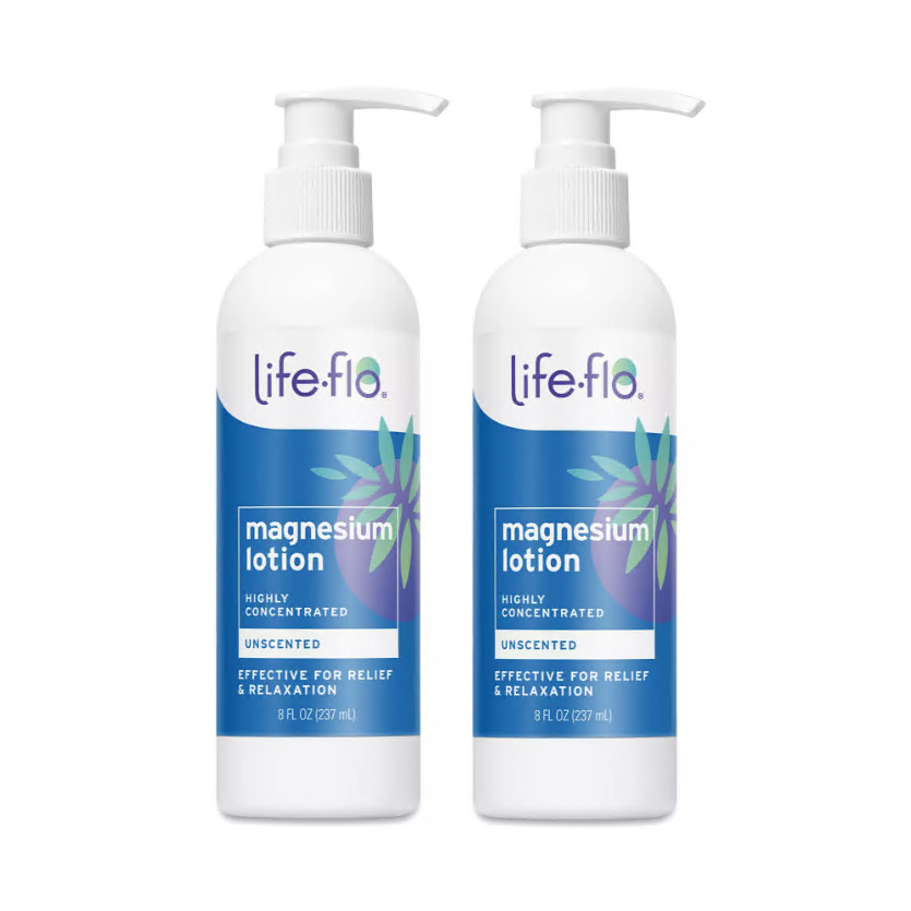 Life-flo Magnesium Lotion Unscented 8 oz (Pack-2)