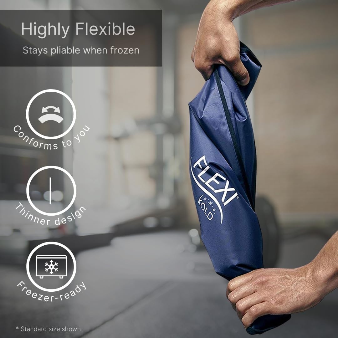Large 10.5″ x 14.5″ FlexiKold Gel Ice Pack – Ultimate Cold Therapy for Injuries