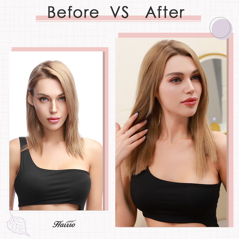 Super Soft Clip In Extensions 100% Real Remy Human Hair 8 Pieces 18Clips Blonde