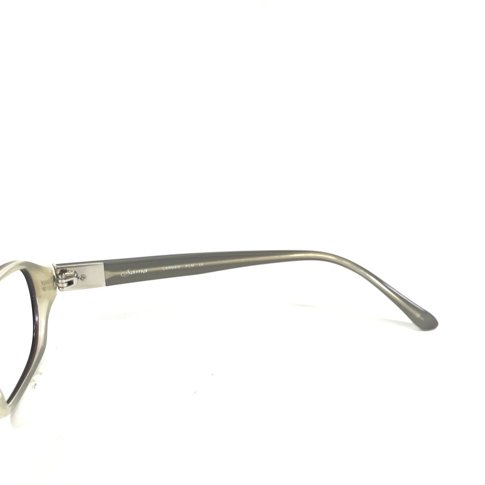 Sama Eyeglasses Frames CARMEN PLM Purple Brown Gray Oval 52-17-143