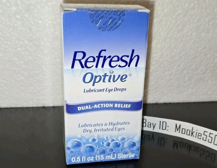 EXP 06/2025+ (5) Lot REFRESH OPTIVE Long-Lasting Hydration 0.5 oz 15mL Eye Drops