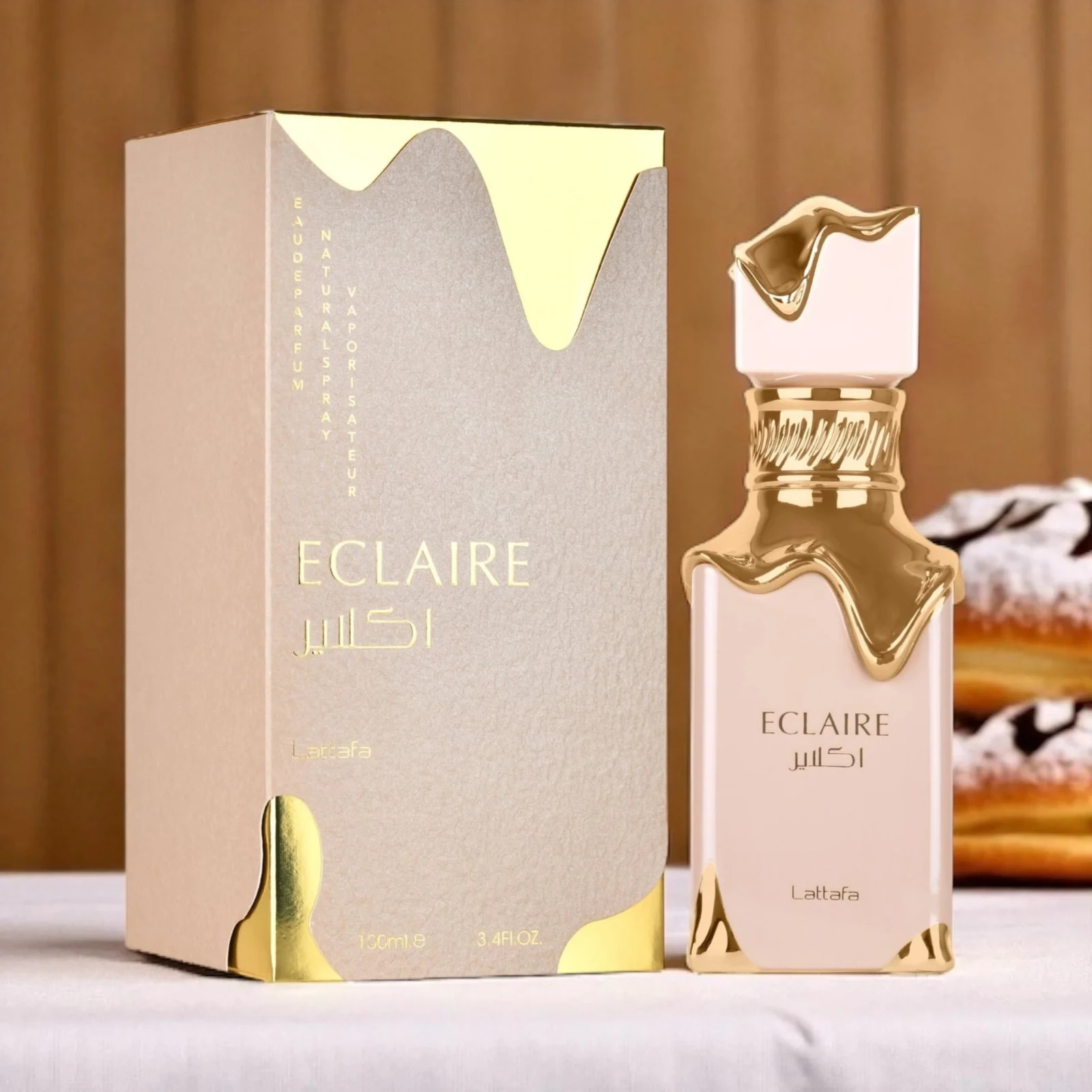 Lattafa Eclaire Vanilla, Caramel Eau de Parfum For Women, 3.4oz 100ml New SEALED