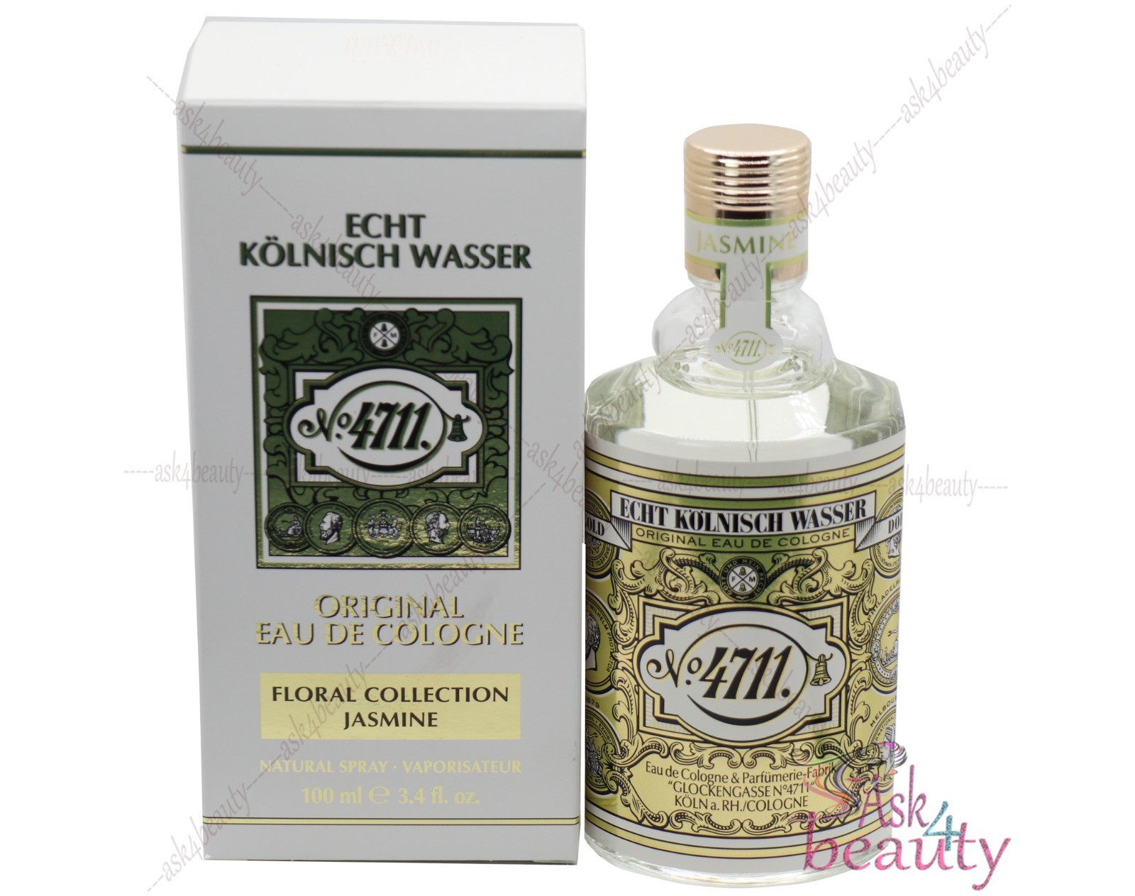 4711 Unisex Floral Collection Jasmine EDC Spray 3.4oz/100mL New In Box