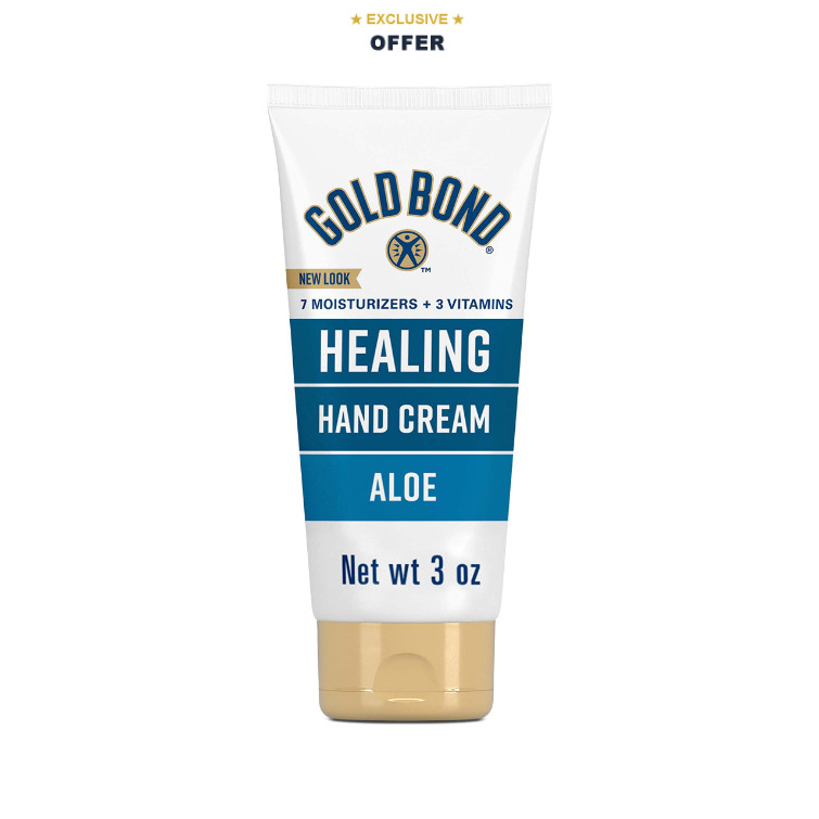 Gold Bond Healing Hand Cream with Aloe, 3 Oz Tube, Non-Greasy