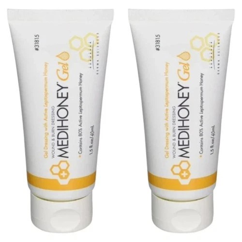 1-3Pack-Medihoney Gel Wound and Burn Dressing from Derma Sciences 1.5 oz New