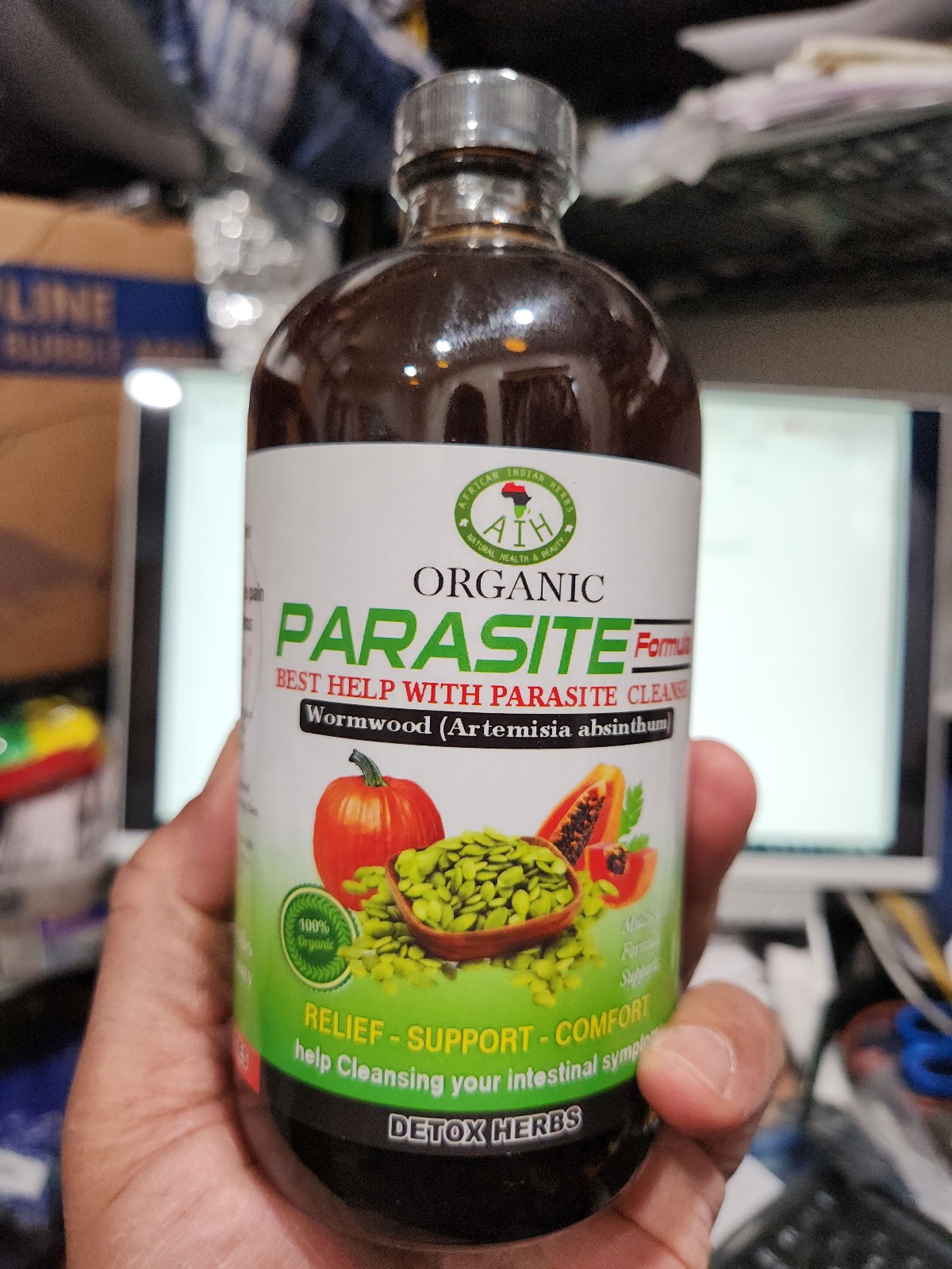 Parasite Formula Detox Cleanse 100% Natural Organic 16 oz bottle