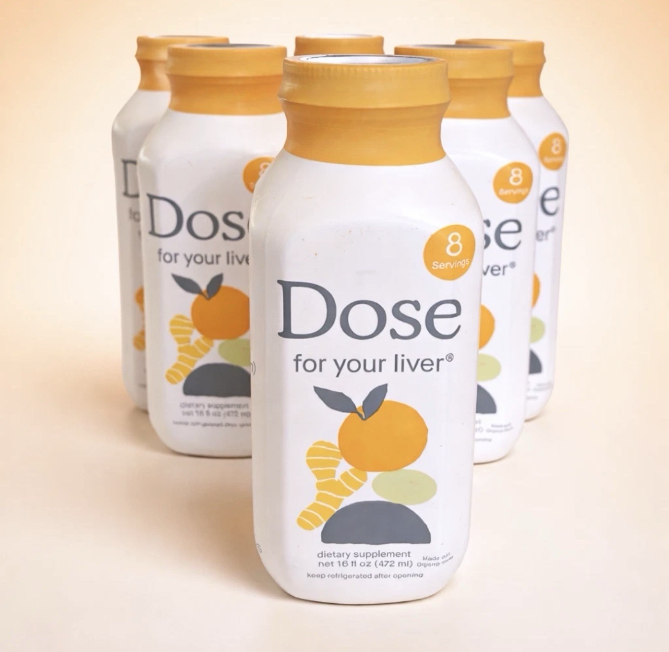 DOSE For Your Liver – Optimal Liver Function/Liver Cleanse 16oz x 6PACK Exp 1/28