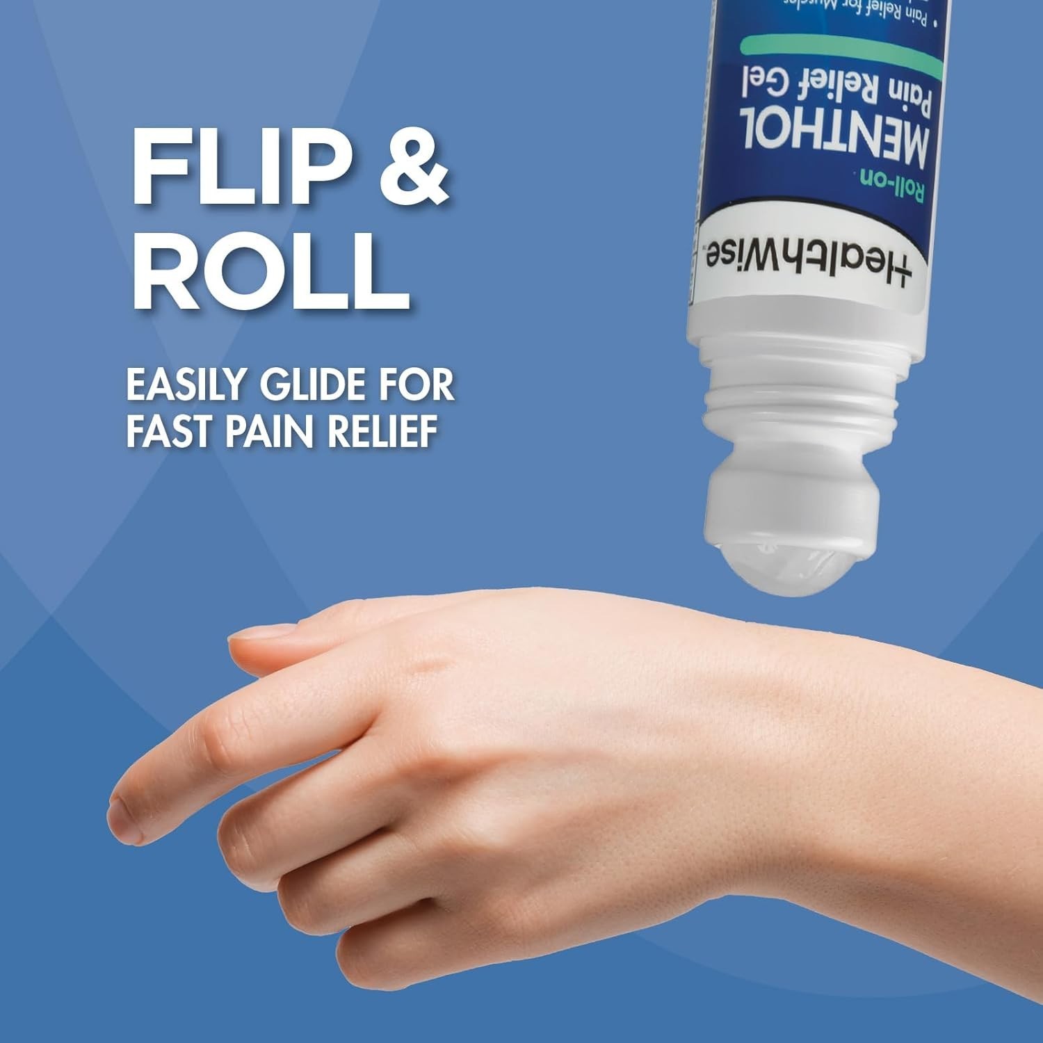 Instant Relief Menthol Roll-On Gel – Cold-Hot Sensation 3 oz. for Discomfort