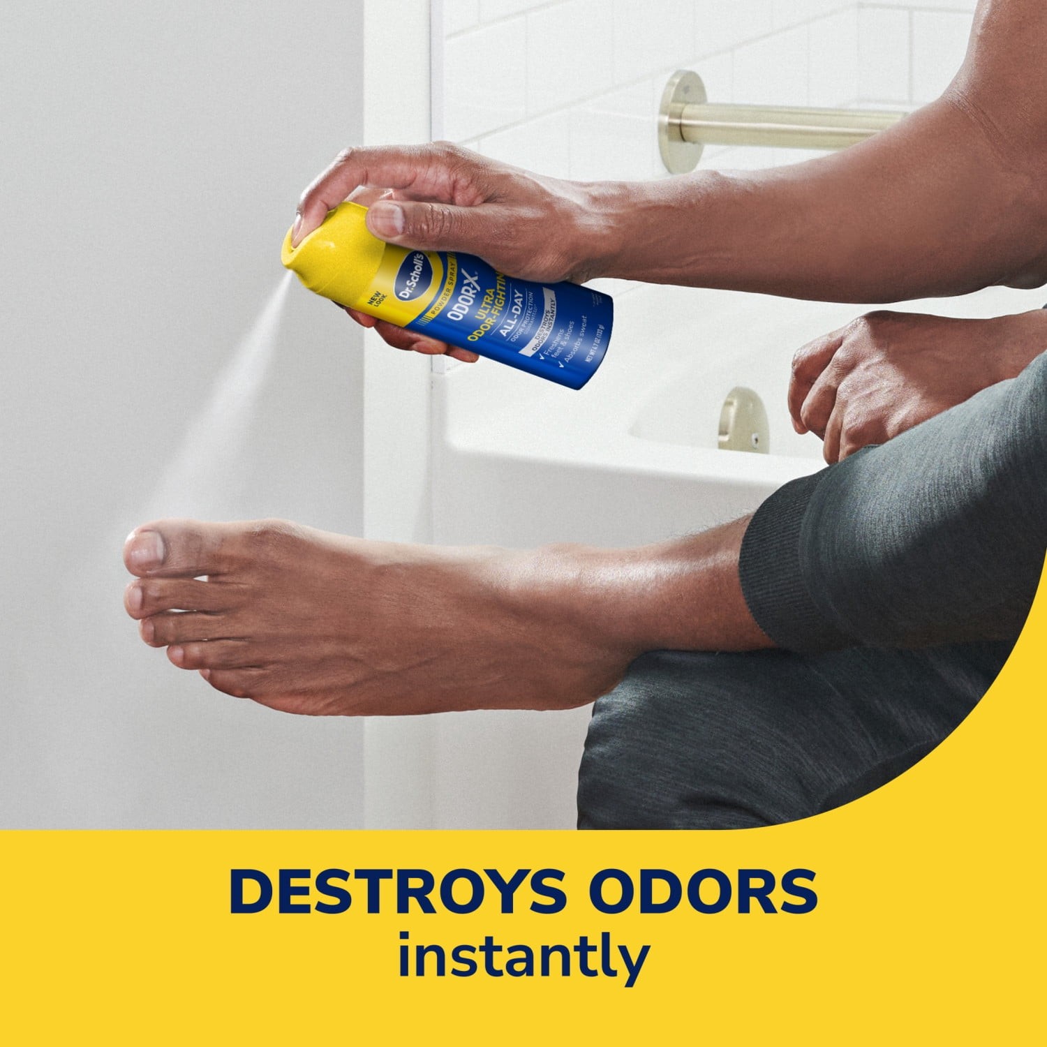 (3 pack) Odor-X Odor-Fighting Spray Powder, Unscented, 4.7oz