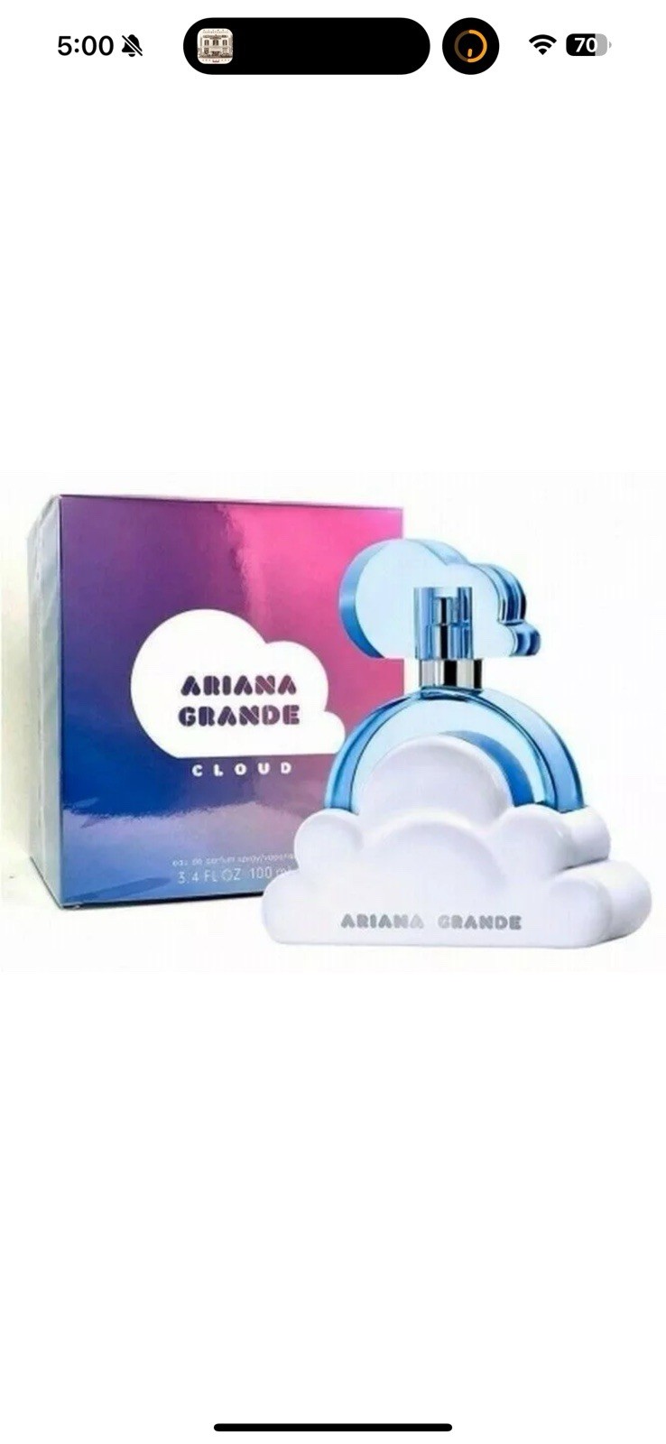 ARIANA GRANDE CLOUD EAU DE PARFUM SPRAY FOR WOMEN 3.4 Oz / 100 ml BRAND NEW ITEM