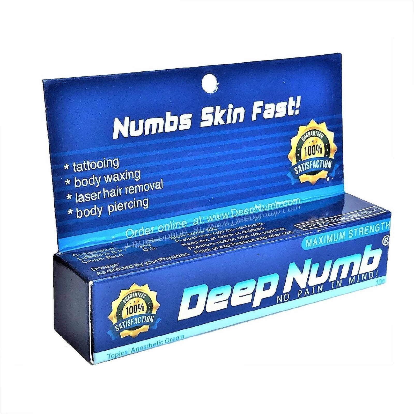 DEEPNUMB 10g Skin Cream