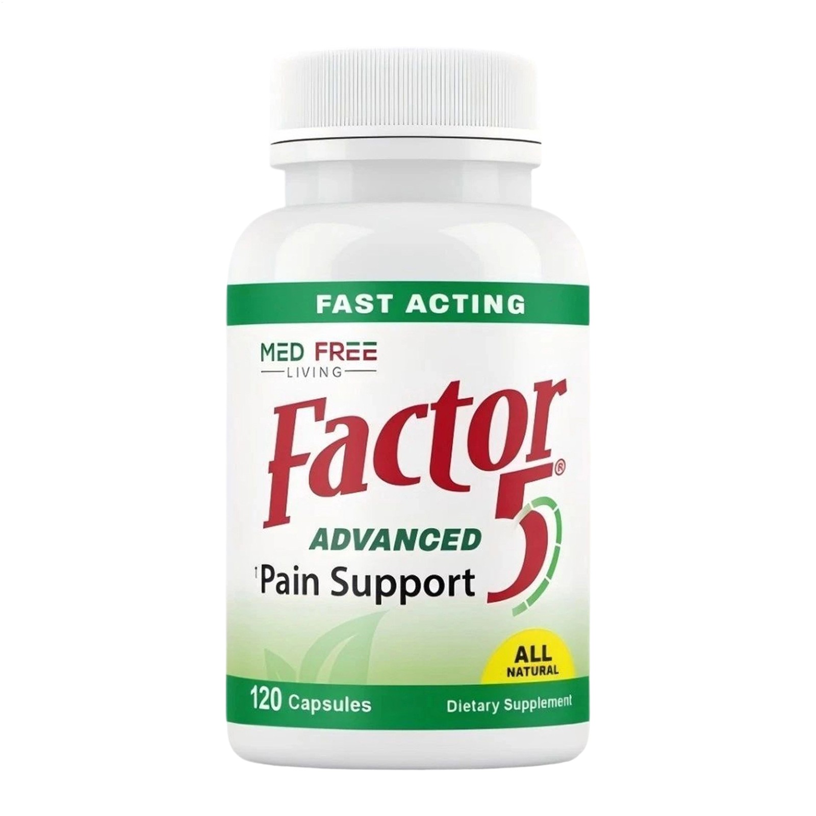 Med Free Living Factor 5 -Organic Joint & Muscle Help Complex – 120 Capsules