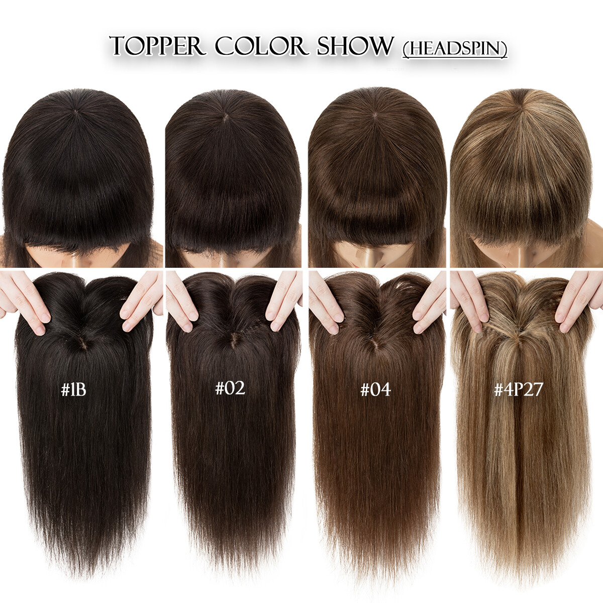 US CLEARANCE 100% Real Human Hair Clip In Top Topper Remy Piece Silk Base Toupee