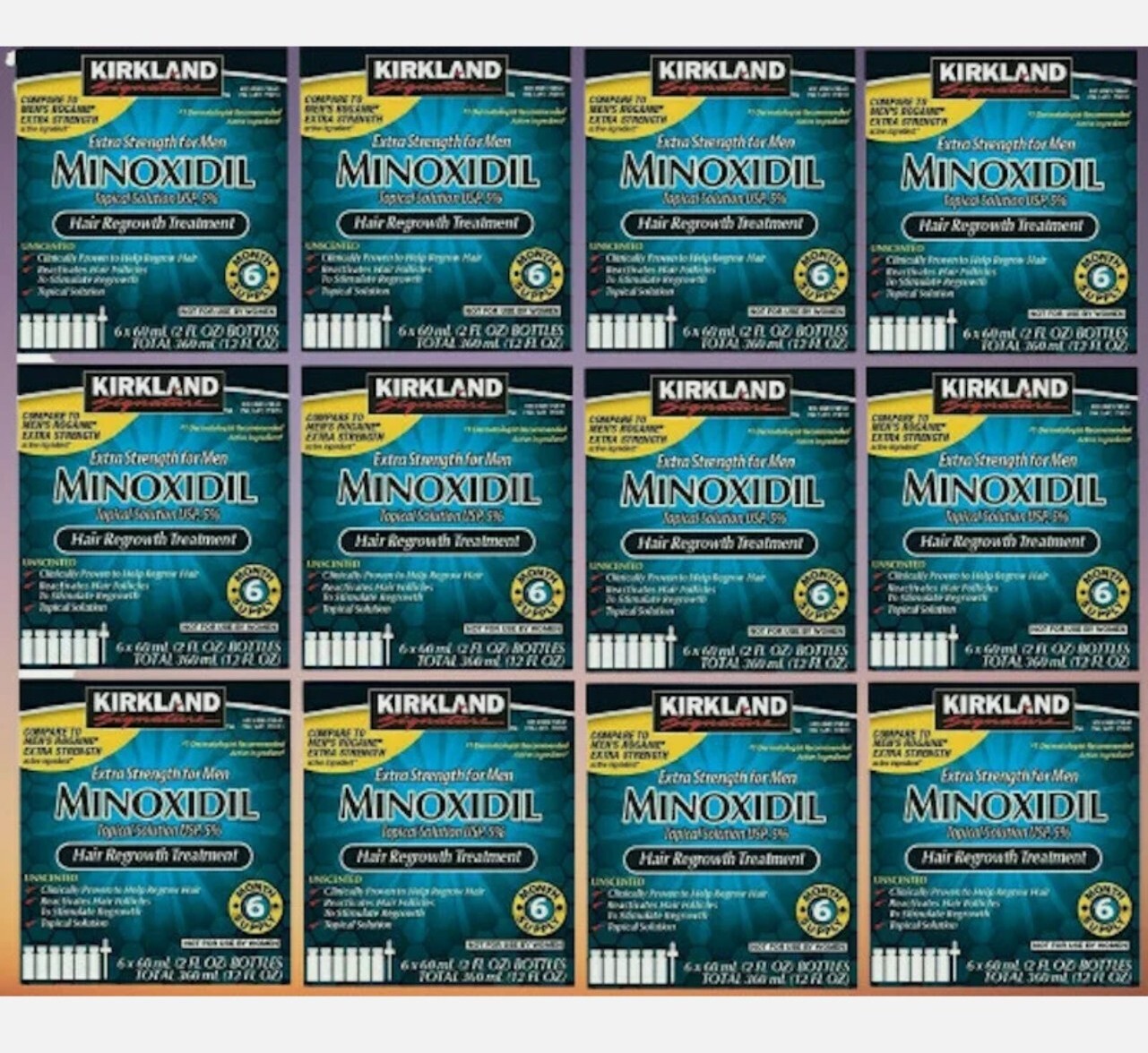 KIRKLAND 5% Minoxidil 72 Months Men’s Hair Loss Grow Extra Strength EXP: 02/2025