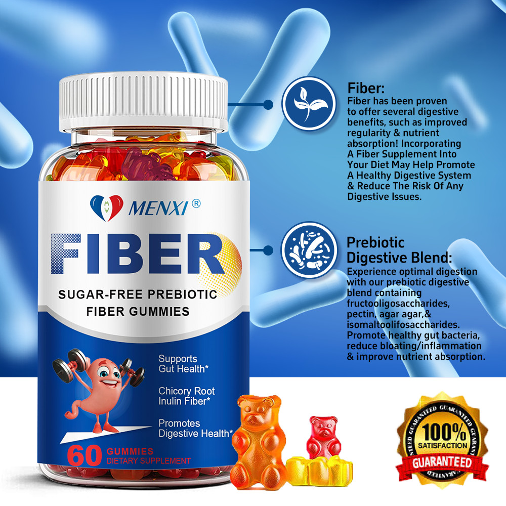 Fiber Gummies 120 Caps 5000mg Per Serving Natural Supplement, Healthy Digestion