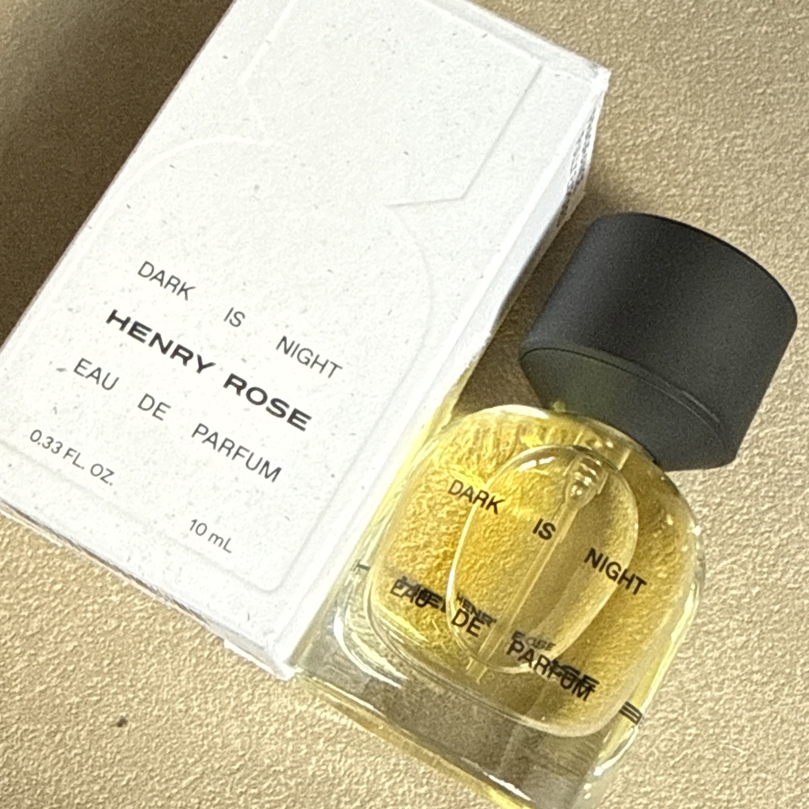 DARK IS NIGHT By Henry Rose Eau de Parfum 0.33 Oz 10mL ~Warm & Woody Spicy BNIB
